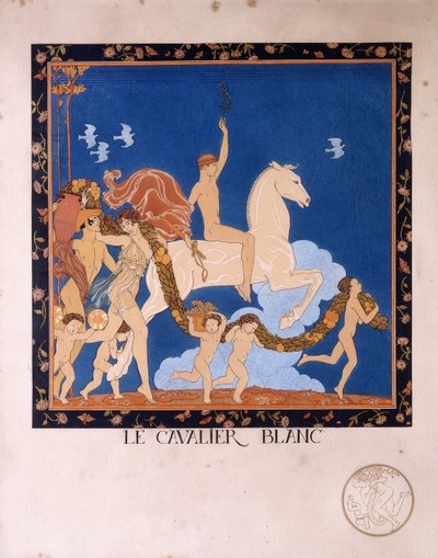 Bílý jezdec od Georges Barbier