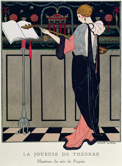 Letní večerní šaty od Art Gout Beaute od Georges Barbier