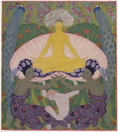 Zrození Venuše (inkoust a W/c na papíře) (viz 133204) od Georges Barbier