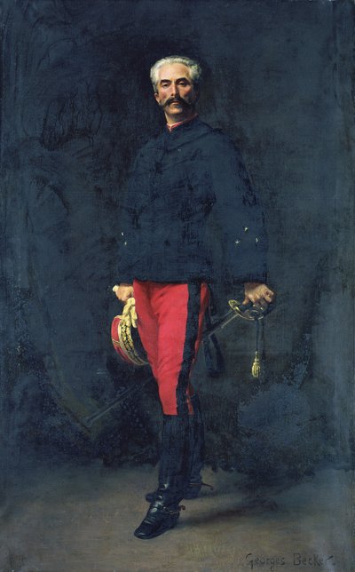 Generál Gaston Auguste (1830-1909) markýz de Gallifet od Georges Becker