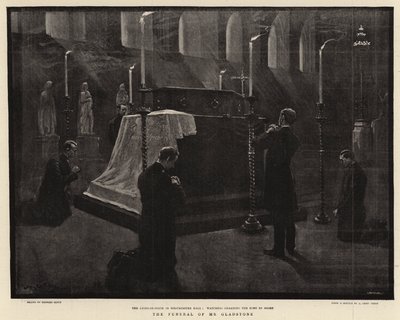 Pohřeb pana Gladstonea od Georges Bertin Scott