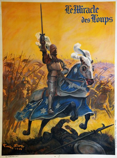 "Zázrak vlků" 1924 (plakát) od Georges Bertin Scott