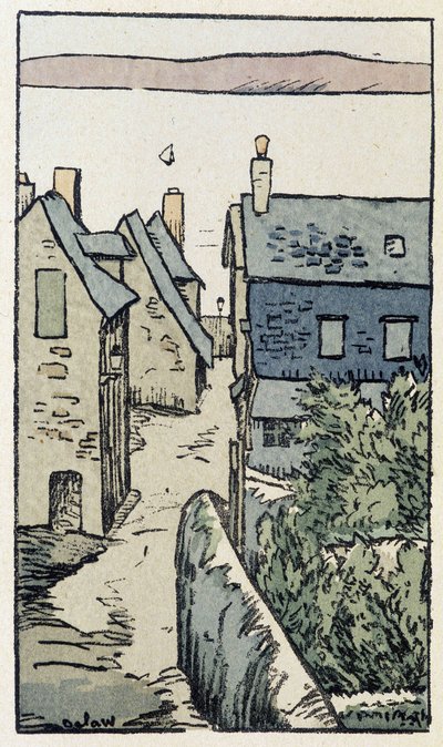 Honfleur - v „Na cestách Francie““ od Georgese Delawa od Georges Delaw