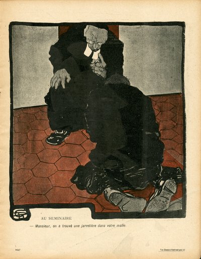 Máselný talíř, číslo 146, satirické barvy od Georges Dupuis