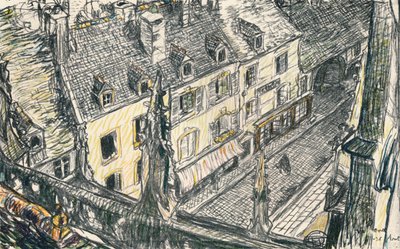 Ulice ve Valogne, c1911 od Georges Dupuis