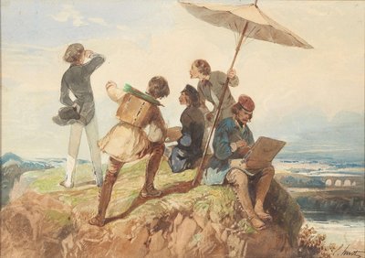 Venkovní malíři. od Georges Eugène Huot