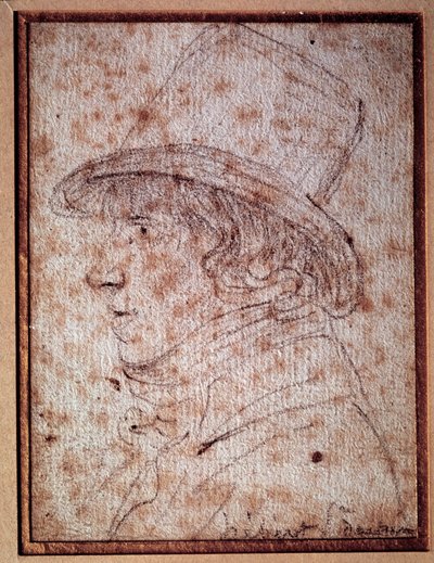 Portrét Jacquese Heberta (1757-1794), novináře a revolučního politika, zakladatele novin „“otec Duchesne””. Kresba Gabriela od Georges Francois Gabriel