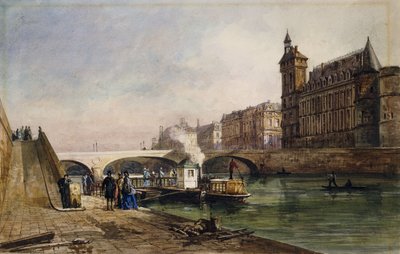 Na Seině, Paříž, od Georges Francois Guiaud