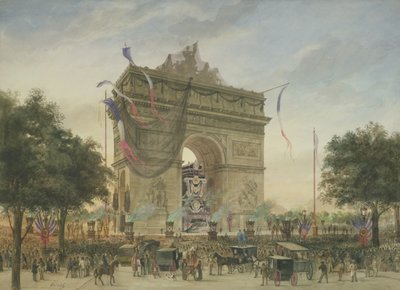 Pohřeb Victora Huga (1802-85) 1885 od Georges Francois Guiaud
