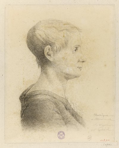 Portrét Anne-Josèphe Théroigne de Méricourt 1762-1817, 1816. od Georges François Marie Gabriel