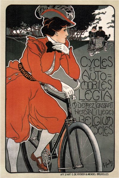 Cyklistika Automobiles Legia, 1898 od Georges Gaudy