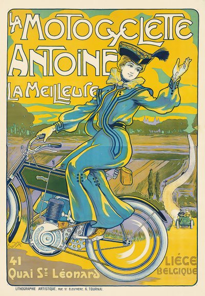 Motocykl Antoine. od Georges Gaudy