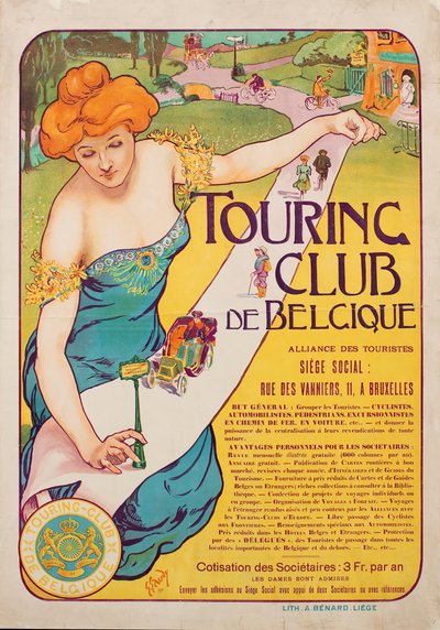 Touring Club of Belgium, 1901. od Georges Gaudy