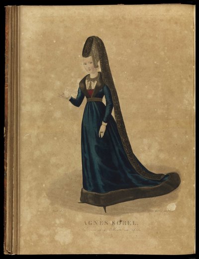 Agnès Sorel, konec 18. století. od Georges Jacques Gatine