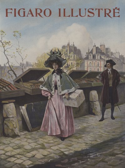 Váhání. Obálka Le Figaro Illustre, říjen 1897 od Georges Jules Auguste Cain