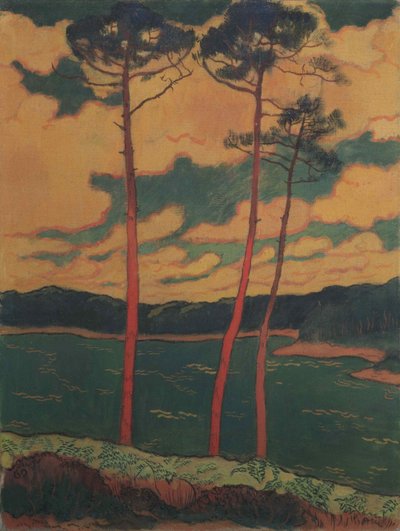 The Red Pines, 1888. od Georges Lacombe