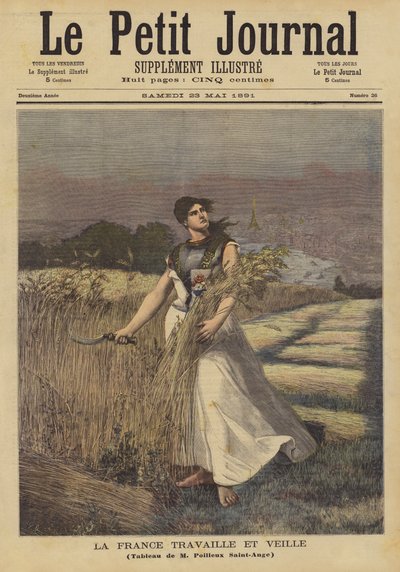 Francie pracuje a hlídá od Georges Louis Poilleux Saint Ange