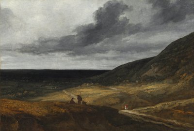 Krajina poblíž Paříže, asi 1840 (olej na látce) od Georges Michel