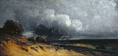 Bouře u Montmartru (olej na plátně) od Georges Michel