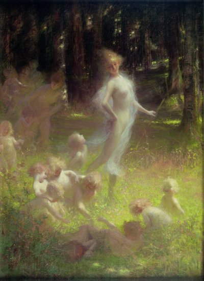 Víla a skřítci v podrostu od Georges Picard