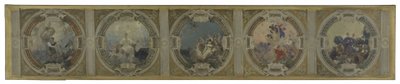 Skica pro galerii Lobau na pařížské radnici: Umění. Historie. Filozofie. Francouzská revoluce. Věda od Georges Picard
