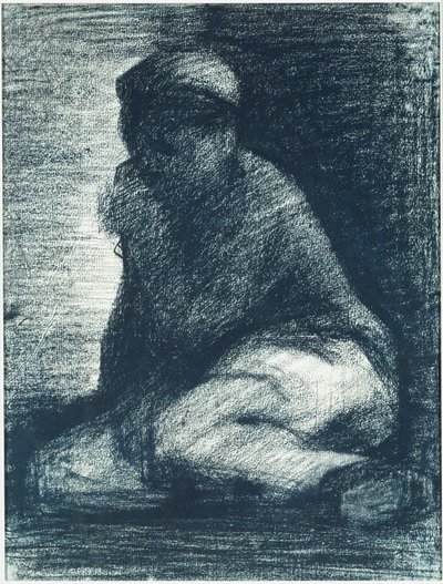 A Young Man Crouching, c.1882 od Georges Pierre Seurat
