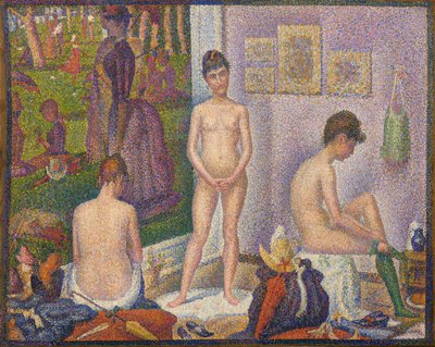 Les Poseuses, soubor (malá verze) od Georges Pierre Seurat