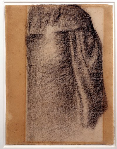 Studie sukně na neděli v Grande Jatte Kresba černou křídou od Georgese Seurata od Georges Pierre Seurat