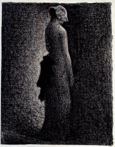 Kresba tužkou The Black Knot Pencil od Georgese Seurata (1859-1891) Kolem roku 1882 Rozm. 0,31 x 0,23 m Paříž. Muzeum Orsay od Georges Pierre Seurat