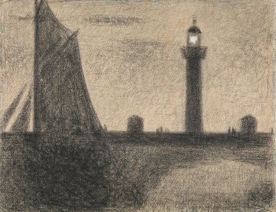 Maják v Honfleuru, 1886. od Georges Pierre Seurat