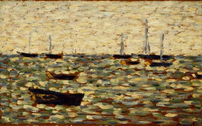 Moře v Grandcamp; La Mer a Grandcamp, 1885 od Georges Pierre Seurat