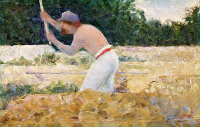 The Stone Breaker, cca 1882 (olej na panelu) od Georges Pierre Seurat