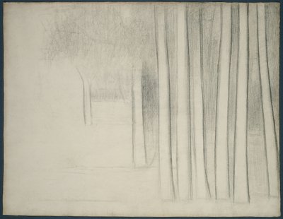 Kmeny stromů (studie pro La Grande Jatte) od Georges Pierre Seurat