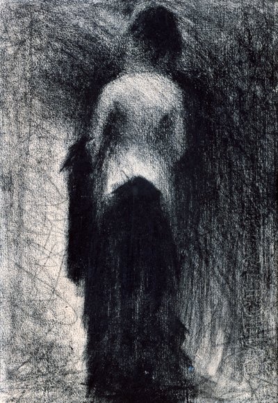 Žena při pohledu zezadu, c1880-1891 od Georges Pierre Seurat