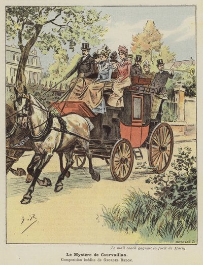 Záhada Courvaillanu (barevné lito) od Georges Redon