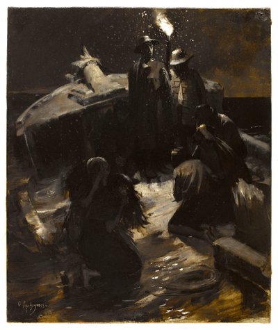 Ztroskotání lodi. od Georges Rochegrosse