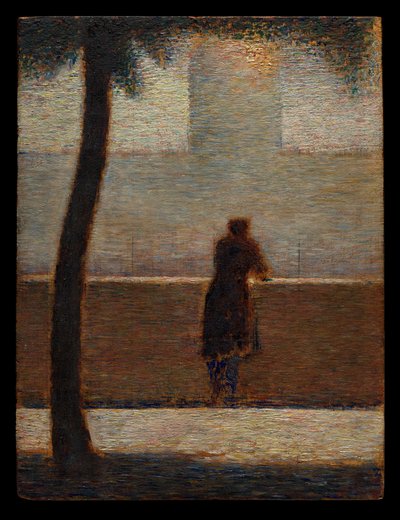 Muž opírající se o parapet od Georges Seurat