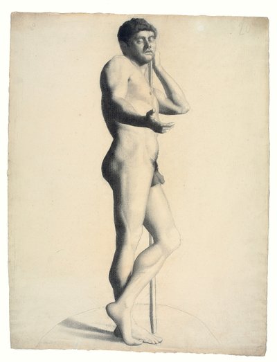 Akademický mužský akt od Georges Seurat