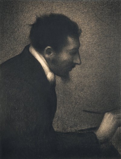 Aman-Jean, 1882-83 (pastel Conté na papíře Michallet) od Georges Seurat