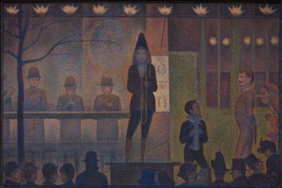 Cirkusová vedlejší atrakce od Georges Seurat