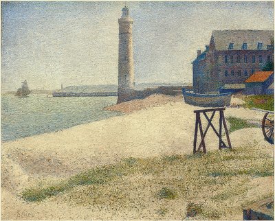 Maják v Honfleuru. 1886 od Georges Seurat
