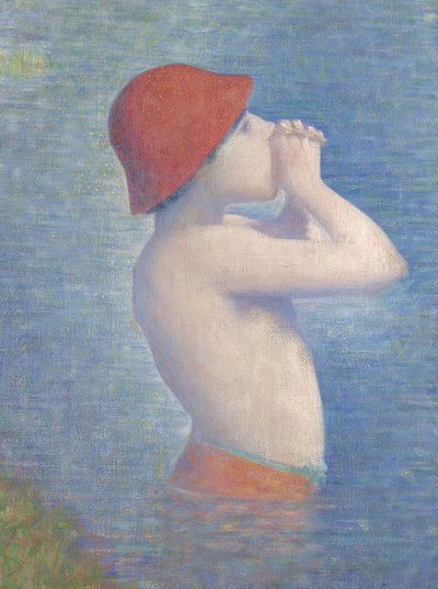 Detail lazebníků v Asnières, 1884 od Georges Seurat