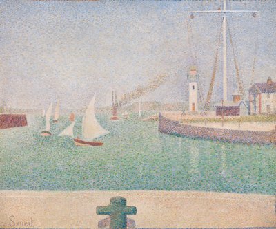 Vjezd do přístavu Honfleur od Georges Seurat