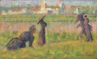 Postavy v krajině od Georges Seurat