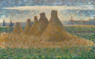 Kupky sena od Georges Seurat
