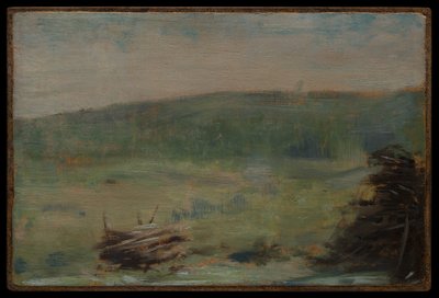 Krajina u Saint-Ouen od Georges Seurat