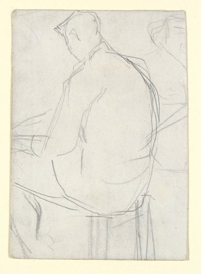 Muž sedící na stoličce od Georges Seurat