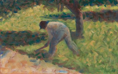 Sedlák s motykou, kolem 1882 od Georges Seurat