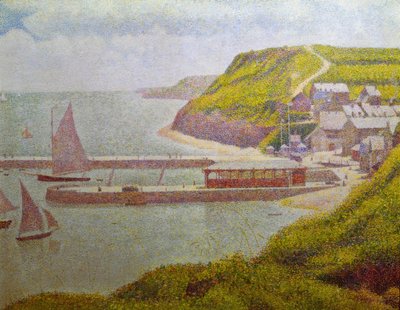 Porten-Bessin, vnější přístav, příliv (Calvados) od Georges Seurat