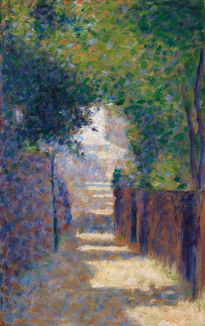 Rue St. Vincent na jaře, kolem roku 1884 od Georges Seurat